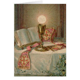 Catholic Altar Chalice Missal Eucharist Priest