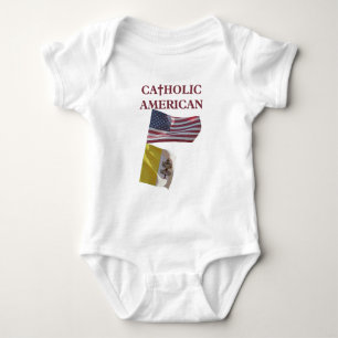 Catholic American Leo 14 Baby Bodysuit