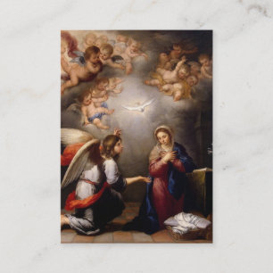 Catholic Annunciation Virgin Mary Angelus Prayer Business Card