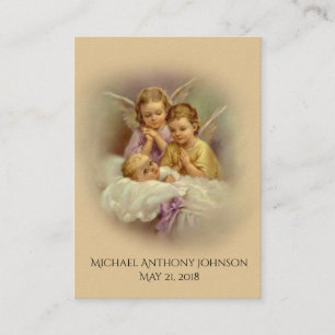 Catholic Baby Baptismal Remembrance Holy Card