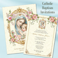 Catholic Baptism Christening Blessed Mother Jesus