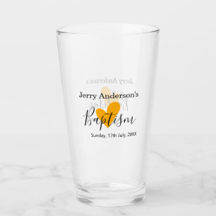 Catholic baptism kids modern simple QR minimal Glass