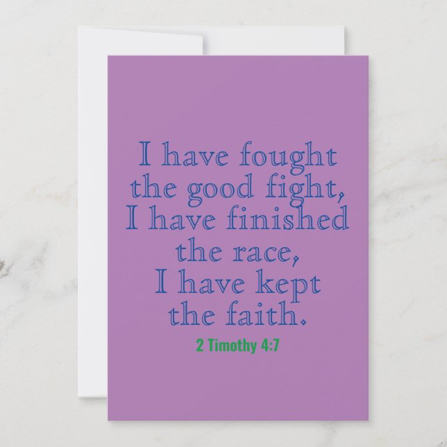 Catholic Bible Verse Card (Front)