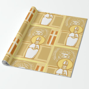 Catholic Bishop Eucharist Christian Faith Wrapping Paper