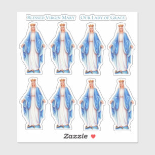 Catholic Blessed Virgin Hail Mary Vinyl Contour