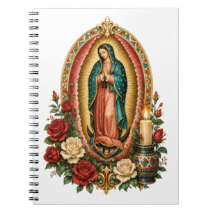 Catholic Blessed Virgin Mary Guadalupe Religious Notebook