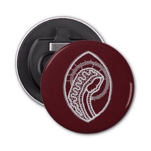 Catholic Blessed Virgin Mary, lace  Bottle Opener