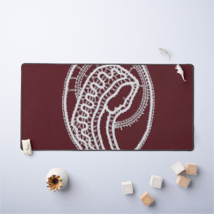 Catholic Blessed Virgin Mary, lace  Desk Mat
