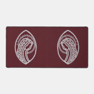 Catholic Blessed Virgin Mary, lace  Desk Mat