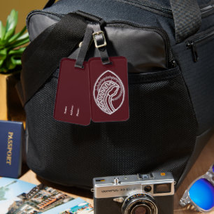 Catholic Blessed Virgin Mary, lace Luggage Tag