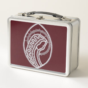 Catholic Blessed Virgin Mary, lace  Metal Lunch Box