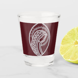 Catholic Blessed Virgin Mary, lace  Shot Glass