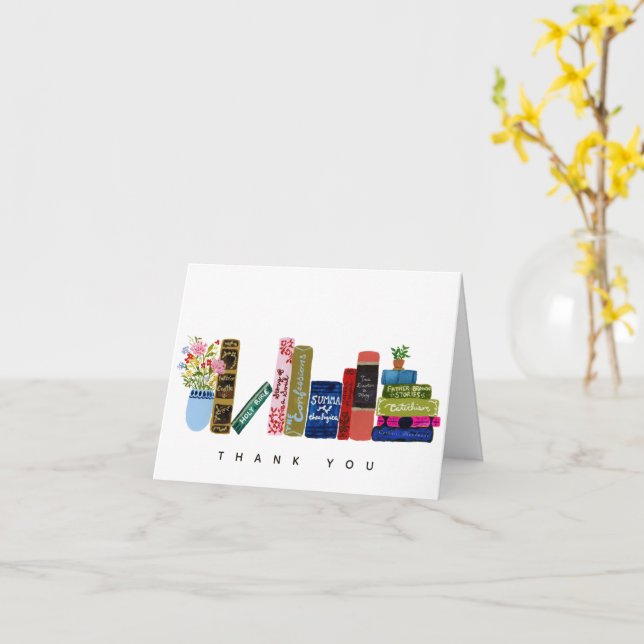 Catholic Book Club Thank You Card (Yellow Flower)