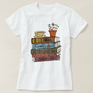 Catholic Book Stack Shirt, Bible Verse Godmother T-Shirt