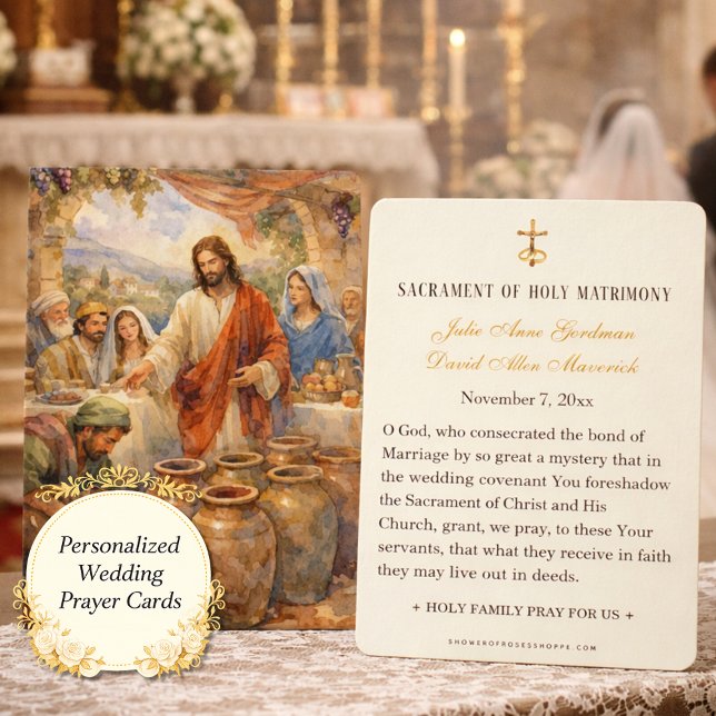 Catholic Cana Wedding Prayer Cards (Creator Uploaded)