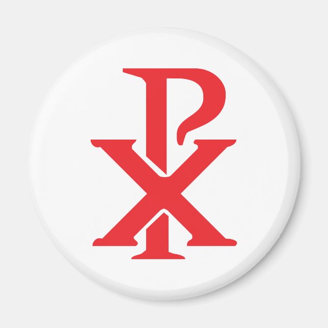 Catholic Chi Rho Magnet (Front)