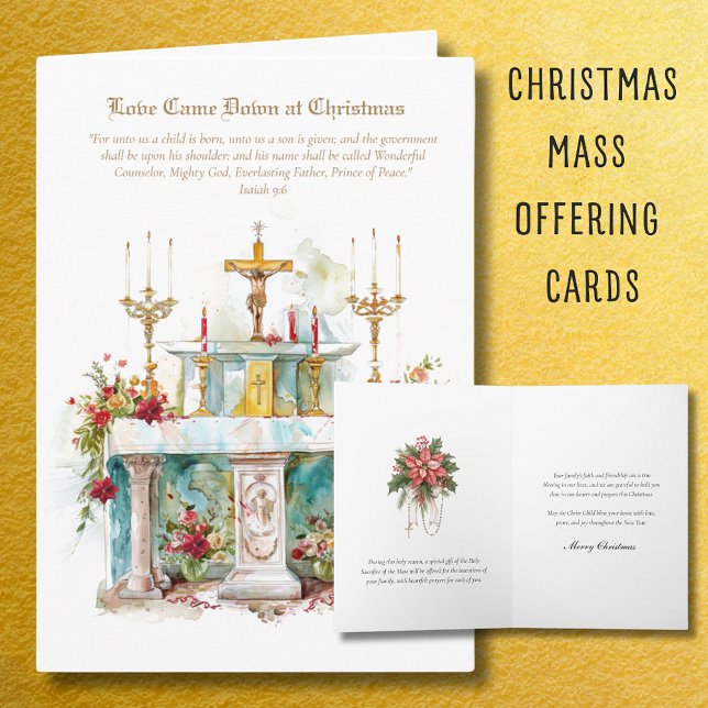 Catholic Christmas Mass Offering Card (Creator Uploaded)