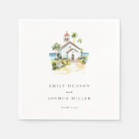 Catholic Church Tropical Wedding