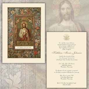 Catholic Communion Jesus Boy or Girl Invitation
