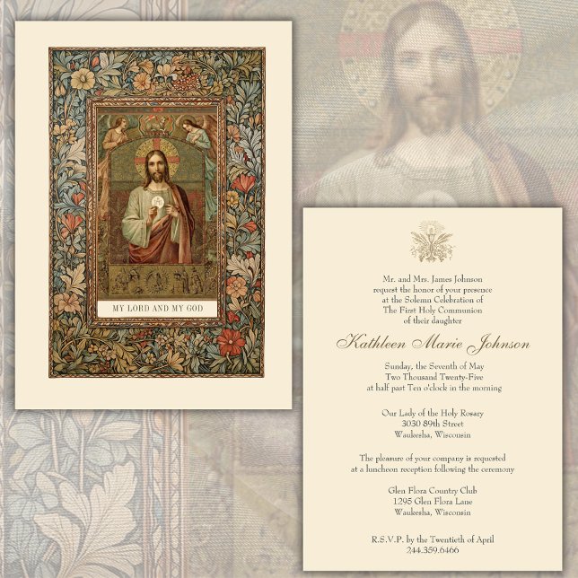 Catholic Communion Jesus Boy or Girl Invitation (Creator Uploaded)