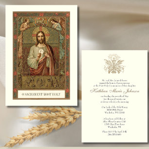 Catholic Communion Jesus Boy or Girl Invitation