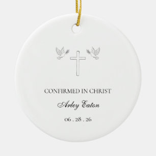 Catholic Confirmation Christmas Ceramic Ornament