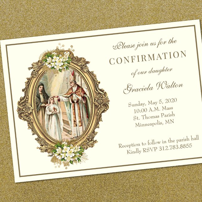 Catholic Confirmation Holy Spirit Scripture Invitation (Creator Uploaded)