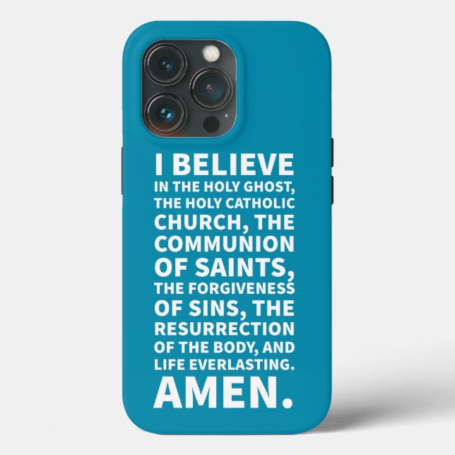 Catholic Creed Conclusion Bold Minimalist Case-Mate iPhone Case (Back)