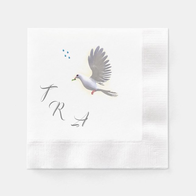 Catholic Dove and Water Paper Napkin (Creator Uploaded)