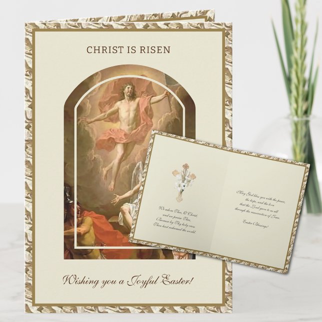 Catholic Easter Prayer Resurrection of Jesus  Holiday Card (Creator Uploaded)