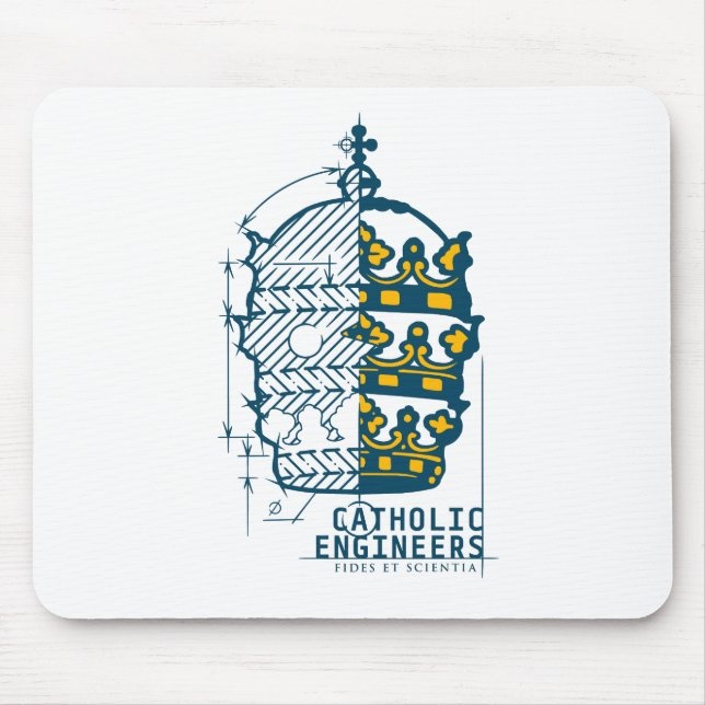 Catholic Engineers Logo- Mouse Pad (Front)