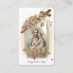 Catholic Father's Day Remembrance Holy Card