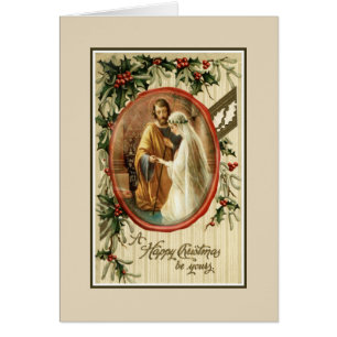 Catholic First Christmas Bride Groom Engagement