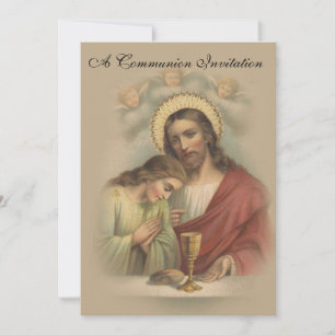 Catholic First Holy Communion Invitation