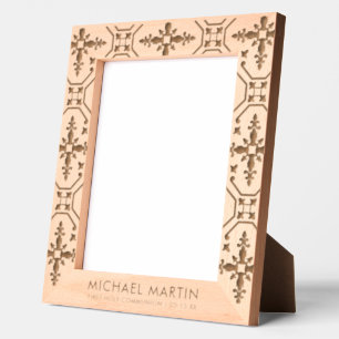 Catholic First Holy Communion Religious Occasion Etched Frames