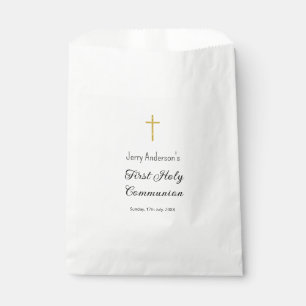 Catholic first holy communion simple QR minimal Favour Bag