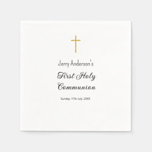 Catholic first holy communion simple QR minimal Napkin
