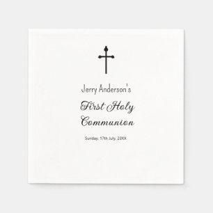 Catholic first holy communion simple QR minimal Napkin