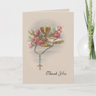 Catholic First Holy Communion Thank You