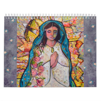 Catholic Folk Art Calendar by Jen Norton