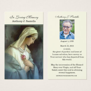 Catholic Funeral Memorial Prayer Holy Book Mark