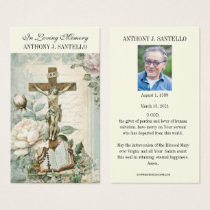 Catholic Funeral Memorial Prayer Holy Book Mark