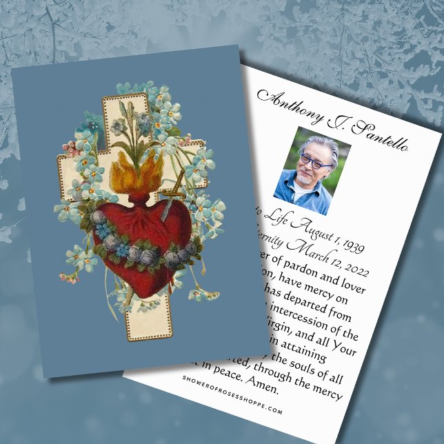 Catholic Funeral Memorial Prayer Holy Card (Creator Uploaded)