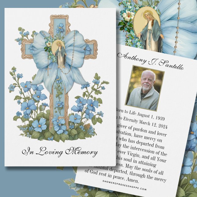 Catholic Funeral Memorial Prayer Holy Card (Creator Uploaded)