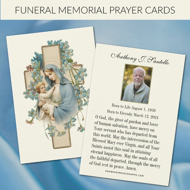 Catholic Funeral Memorial Prayer Holy Card (Creator Uploaded)