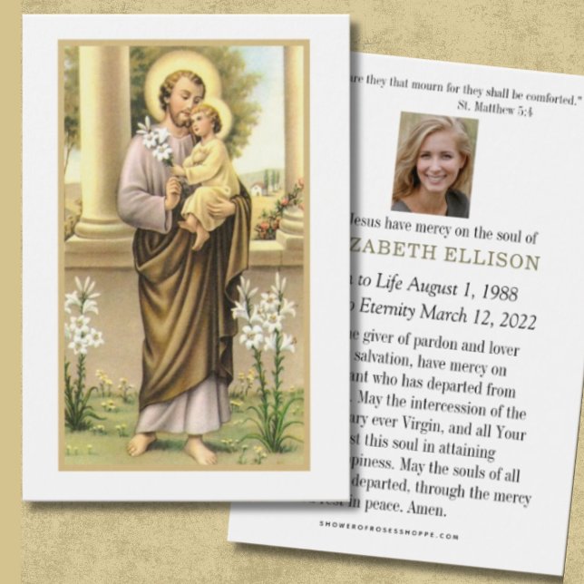 Catholic Funeral Memorial Prayer St. Joseph (Creator Uploaded)