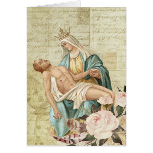 Catholic Funeral Sympathy Holy Card Thank You
