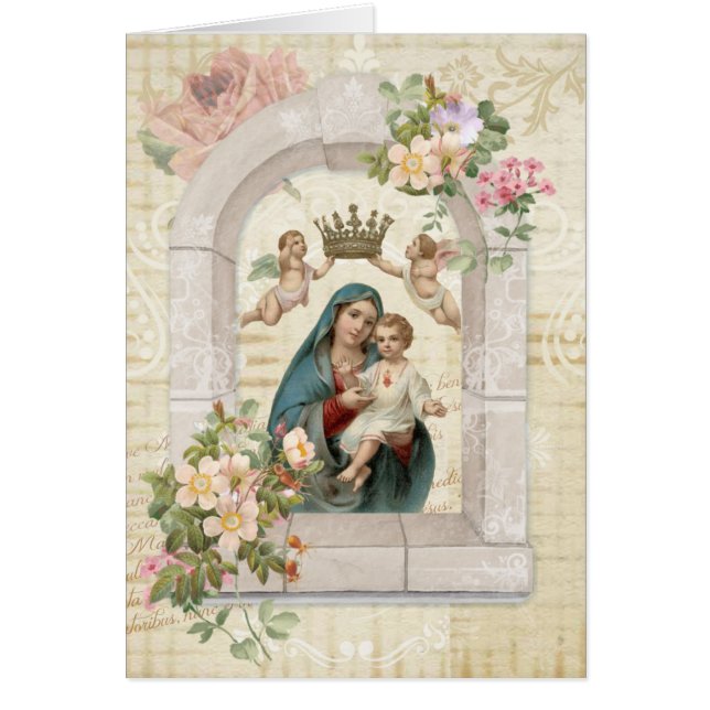 Catholic Funeral Sympathy Holy Card Thank You (Front)