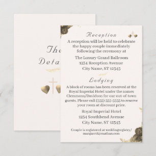 Catholic Grace Wedding Enclosure Card