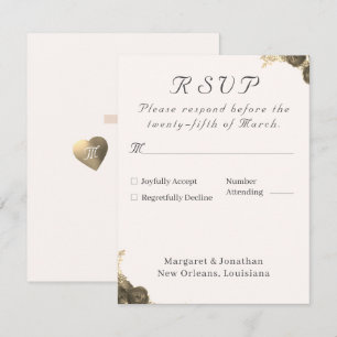 Catholic Grace Wedding RSVP Card
